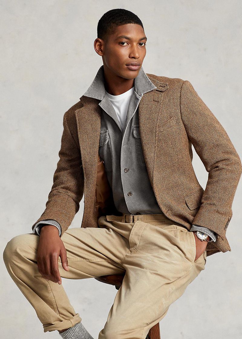 ポロ ラルフ ローレン シャツ メンズ グレー クラシック フィット Corduroy Camp THERQ4725